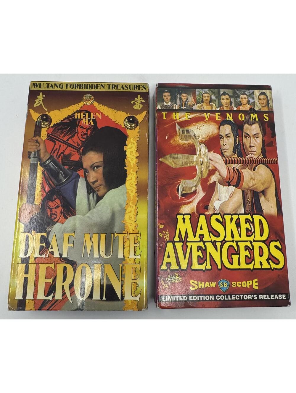 Vtg Deaf Mute Heroine & Masked Avengers Martial Art Action 2000 VHS Movies Lot 2